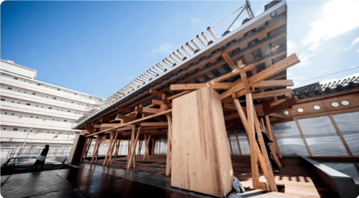 gogo体育东京奥运会即将开幕让我们一起看看日本在奥运建筑中使用木材的艺术吧(图18)